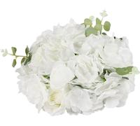 10 pièces bouquet de fleurs boules de fleurs en plastique blanc