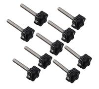 10 Pièces Bouton de Serrage Étoile à Filetage, Acier Inoxydable | Prise Ergonomique à Serrage Manuel, Réglage sans Outil, pour Atelier, Gabarits Bois, Support et Parapluies