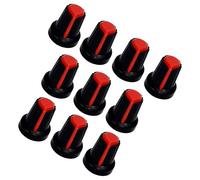 10 pièces boutons de commande de guitare ABS ensemble de boutons ronds capuchons de volumes en plastique pour un réglage précis de la tonalité des volumes sur les boutons de réglage des guitares