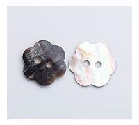 10 PIÈCES Boutons en Coquille Naturelle Délicate à Nacre de Formes Cœur Étoile Fleur et Carré à 2 Trous pour la Couture l'Artisanat et le Scrapbooking
