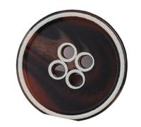 10 pièces boutons en résine à quatre trous pour vêtements, loisirs créatifs, décoration DIY et accessoires de couture 15-25mm, Brun, 20mm