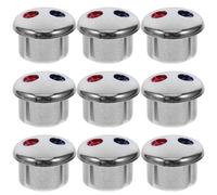 10 Pièces Boutons Indicateurs Robinet Eau Chaude et Froide ABS | Remplacement Rapide, Visibilité des Repères Thermiques, Usage Maison et Hôtel, Finition Moderne Élégante