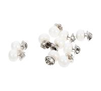 10 Pièces Boutons Pression Invisibles pour Femme, Blancs | Pp et Métal, Compacts et Discrets, Faciles à Ranger, Anti-ouverture, Usage Polyvalent