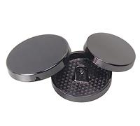 10 Pièces Boutons Ronds en Bronze Précipités 10 Pièces/lot Bouton en Métal Plat Miroir Costume Veste Manteau pur Boucle Boutons en Métal, Pistolet Noir, 22mm