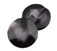 10 pièces boutons ronds en résine pour vêtements, loisirs créatifs, décoration DIY et accessoires de couture 21-34mm, Noir, 30mm