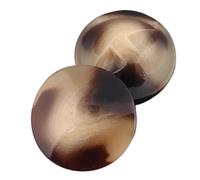 10 pièces boutons ronds en résine pour vêtements, loisirs créatifs, décoration DIY et accessoires de couture 21-34mm, Brun, 30mm