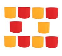 10 Pièces Brassard de Capitaine en Tissu, Blanc, à Sublimation | Identification Rapide D’équipe, Mise en Place Facile, Usage pour Capitaines, Joueurs, Enseignants et Ligues