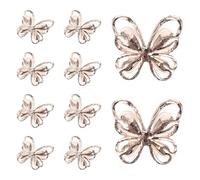 10 Pièces Breloque à Ongles 3d en Alliage, Cristaux, Décoration | Manucure DIY et Loisirs Créatifs, Style Élégant et Brillant, Accessoire Fantaisie pour Filles