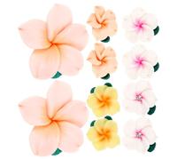 10 Pièces Breloques Fleur Pâte Polymère pour Pince à Cheveux DIY | Ornement Décoratif Délicat, , pour Loisirs Créatifs et Personnalisation D’objets, Style Ancien