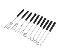 10 Pièces Bricolage Fournitures de Cuisson en Acier Inoxydable Fourchette à Tremper au Chocolat Ensemble Bonbons Outils de Trempage Fourchette à Chocolat pour Assiettes Décoratives Faisant des Dessert