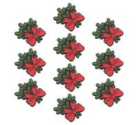 10 Pièces Broche Badge de Noël en Métal, Forme de Plante | Accessoire Fête D’hiver, Souvenir de Soirée, Présent Invité, pour Vêtements et Paquet