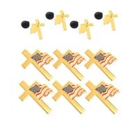10 Pièces Broche Croix Drapeau Américain, Épingle de Revers | Finition Polie Détaillée, Fixation Sûre et Résistante aux Rayures, Petite Taille pour Revers et Foulards
