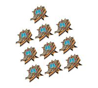 10 pièces broche de Corsage soviétique à breloque rétro avec détail de blé et de ruban, parfaite pour les passionnés d ' histoire, épingle russe historique