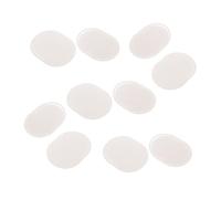 10 Pièces Brosse à Cuir Chevelu Manuelle Ovale Blanche en Pp