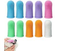 10 Pièces Brosse à Dent Doigt pour Chien Chat, Brosse Silicone 360° Réutilisable avec Boîte, Soin Dentaire Anti-Tartre, Nettoyage Doux Gencives, Accessoire Hygiène Animaux