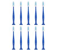 10 Pièces Brosse à Dents de Sécurité Miniature à Manche Court | Nylon à Poils Fins, Pp Sûr, Usage en Prison et Hôpital Psychiatrique, Prise Stable