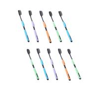 10 Pièces Brosse à Dents Super Fine à Petit Tête | Poignée Confortable en PP et Pbt, Usage Salle de Bain, Lot Mixte pour Routine Quotidienne Couleur Aléatoire Style Aléatoire