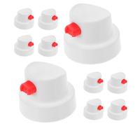 10 Pièces Buse Blanche Réglable, Bouton Ergonomique PE | Motif Éventail Ajustable, Remplacement Pratique, Commande Maîtrisée, pour Surfaces Métalliques, Bricolage Domestique