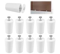 10 Pièces Butée Volet Roulant 40 mm, Butée pour Volets Roulants Faciles à Installer, Empêchent le Tablier du Volet Roulant de Rouler Excessivement Sur la Plaque de Recouvrement Ou les Rails de Guidage