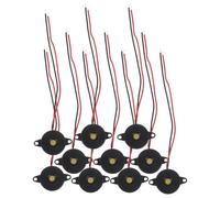 10 Pièces Buzzer Actif Piézoélectrique Noir 3-24 V DC | Circuits de Physique et Jeux de Questions, Plastique Léger, Haute Compatibilité, Sortie Forte