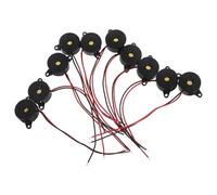 10 Pièces Buzzer Piézoélectrique Actif 5v Continu, Dc3-24v | Compatible Avertisseurs Électroniques et Clignotants Auto, Usage Compact, pour Expériences Physiques et Jeux