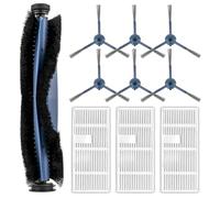 (10 pièces) C20 Omni Pièces de rechange pour aspirateur robot Eufy C20 Omni, 1 brosse rotative, 6 brosses latérales, 3 filtres HEPA, kit d'accessoires pour C20 Omni