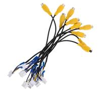 10 Pièces Câble de Caméra de Recul pour Adaptateur Vidéo | Installation Facile, Compatibilité, Plastique et Métal, pour Caméra Arrière et Système de Navigation