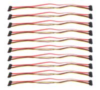 10 pièces câble Sata 7 + 15 broches mâle à femelle 22 broches câble d'extension d'alimentation de données pour la Transmission de données sur disque dur externe