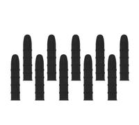 10 Pièces Cache-chaîne de Tronçonneuse 12 Pouces PE Noir | Protection Guide-chaîne, Surface Traitée Spéciale, Anti-vibrations, Résistant aux Intempéries, Usage Forêt et Maison