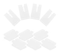 10 Pièces Cache de Radiateur à Enficher en Plastique Blanc | Protection les Chocs, Pose sans Outil Rapide, pour Installateurs Hvac et Particuliers