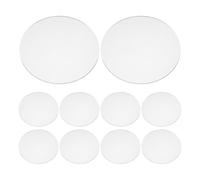 10 pièces Cache-objectif de Projecteur Acrylique 10x10x0,2cm Dôme rond | Transparent, Résistant aux Intempéries la Chaleur, pour Luminaires Paysagers, Plafonniers, Rénovateurs