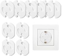 10 Pièces Cache Prise Bébé,Socket Serrure De Sécurité Pour Enfants Serrure De Prise Avec Mécanisme De Torsion,Pour La Sécurité Enfant Domestique,Couvercle De La Prise Courant