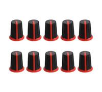 10 Pièces Capuchon de Bouton pour Mixeur, Ajustement Précis, Axe 6mm | Plastique Texturé, Compatibilité, Résistance aux Fissures et Déformations, pour Ingénieurs Audio et Dj