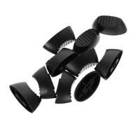 10 Pièces Capuchon de Fader Noir en Plastique 4 MM | Réglage Précis, Toucher Confortable, Surface Lisse, Style Minimaliste, Compatible Consoles de Mixage