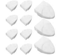 10 Pièces Capuchon de Poteau de Rambarde 20x40, Plastique Blanc