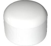 10 pièces capuchon pour tube rond D=30 mm L=26 mm BLANC PVC