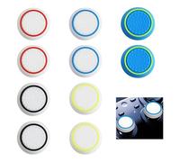 10 Pièces Capuchons de Joystick de Rechange, Silicone Capuchon Joystick Antidérapants, Compatible avec Manettes PS5, PS4, Xbox One Series, Plus de Maintien, Amélioration de la Précision et du Contrôle