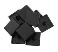 10 Pièces Capuchons Profilés 30x30mm en Plastique Noir | Installation Précise Surface Lisse, Finition Affleurante sans Bavures, Usage pour Stands D'exposition et Cellules