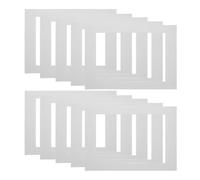 10 Pièces Carton de Montage Blanc A4 pour Encadrement, Insert Rigide | Bord Biseauté Prédécoupé, Support Rigide Haute Densité, pour Gravures et Dessins, Finition Blanche Nette