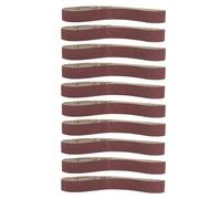 10 pièces ceinture abrasive d'alumine, bande de ponçage meulage de polissage des sangles de papier de verre, 533x 30mm pour ponceuse à bande, joint affleurant(400#)