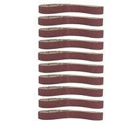 10 pièces ceinture abrasive d'alumine, bande de ponçage meulage de polissage des sangles de papier de verre, 533x 30mm pour ponceuse à bande, joint affleurant(400#)