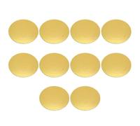 10 Pièces Cercle à Gâteau Robuste Rond Doré 3mm en Carton | Planche Rigide, Support Stable pour Macarons et Mini Pâtisseries, Présentation Soignée, Usage Boulangerie
