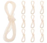 10 Pièces Chaîne Qianjin Erhu en Coton Blanc 1,8m