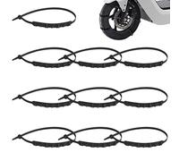 10 pièces chaînes à neige pour et vélo électrique, chaînes à pneus antidérapantes roue universelle avec nylon 20 dents, pneu neige d'hiver pour glace et -