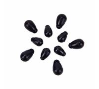 10 Pièces Changement Rapide Perles Camouflage Pêche Changement Crochet Longueur Instantanément Choc Perle Pour Carpe Pêche Méthode Mangeoire Perles Noir
