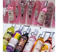 10 pièces Charms d'art pour ongles 3D Kawaii, design de bouteille de vin, strass, pièces d'ongles de couleurs mélangées au hasard. Accessoires de bijouterie DIY, décorations de manucure, fournitures p