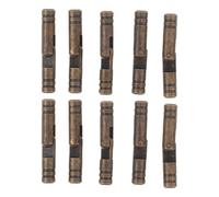 10 Pièces Charnière Invisible en Laiton 5mm Noire | Finition Laiton Rétro, Montage Encastré Discret, Usage pour Coffrets, Compartiments Secrets, Bricolage