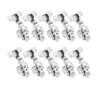 10 Pièces Charnière Porte Placard 35MM Charnière Avec Amortisseur Charnière à Rouleau Froide avec vis Charnière de cuisine Recouvrante Charnieres pour cuisine,armoire et porte de meuble