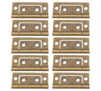10 Pièces Charnières Affleurantes en Métal, Style Vintage, Portes | Montage Invisible sans Entaille, Structure Renforcée, Mouvement Fluide, Kit Complet pour Réparation et Rénovation