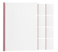 10 Pièces Chemise Rabat Rose en Plastique Transparente | Barre Coulissante Antidérapante, Accès Rapide, Présentation Soignée, pour Entretiens et Dossiers de Bureau